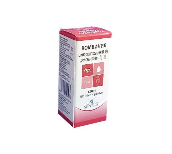 Комбинил кап.гл/уш 0,3+0,1% 5мл
